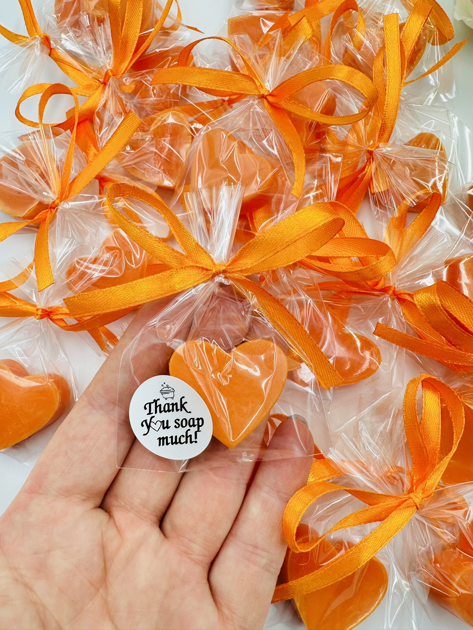 10pcs Orange Heart Soap, Heart Shape Wedding Guest Favor Soaps, Simple  Thank You Gifts, Small Handmade Soap Bars, Orange Baby Shower Gifts - Etsy, image size:1536x2048