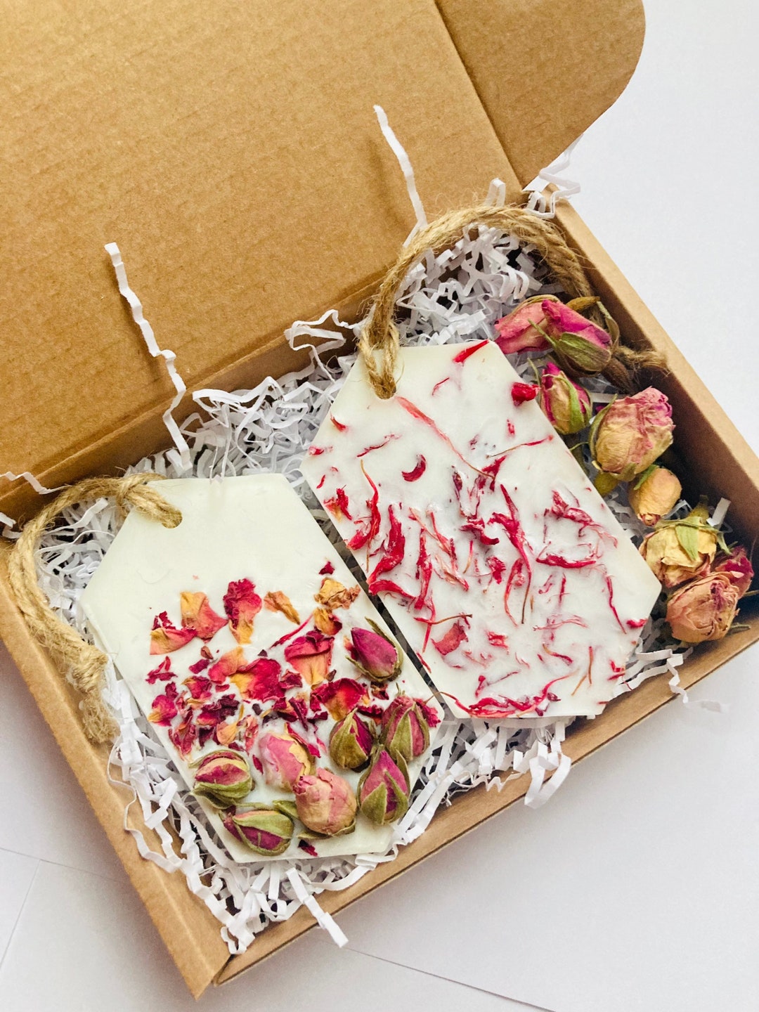 Rose Scented Soy Wax Freshener Set, Aromatherapy Gift for Wife, Rose