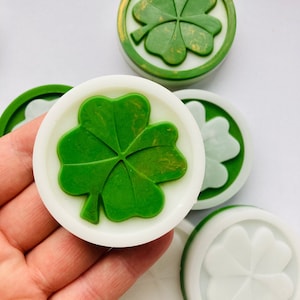 10pcs shamrock soap favors, Lucky one favors, St. Patrick's day favors, Irish wedding guest favors, Four leaf clover favors, Good luck gifts