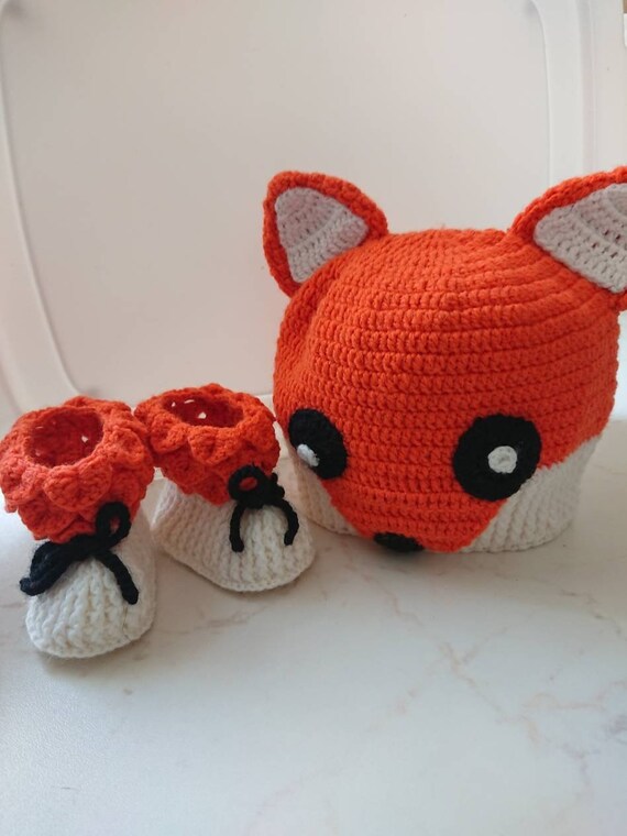 fox crochet baby outfit