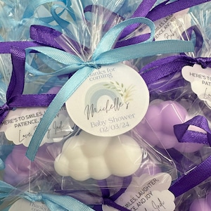 Bomboniere di sapone a forma di nuvola da 60 pezzi per baby shower, souvenir Boho per baby shower, bomboniere di battesimo per gli ospiti, bomboniere di nuvola per regali di battesimo