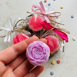 10 pezzi di saponette a forma di peonia, bomboniere estive per baby shower, bomboniere floreali per feste nuziali, bomboniere a forma di bambina in fiore, decorazioni con saponette a forma di fiori selvatici