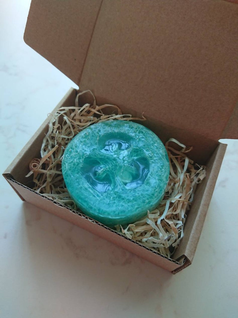 Loofah soap bar Natural glycerine hand soaps Wrapped gift Etsy