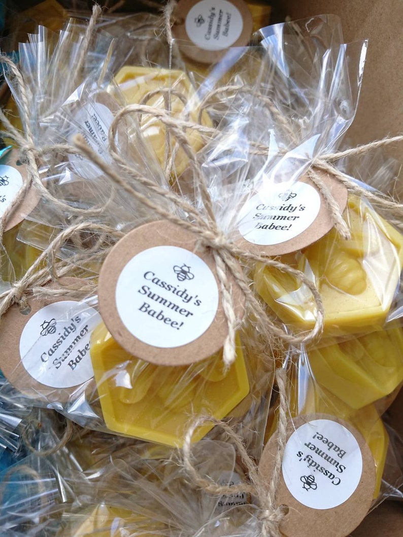 80pcs Mommy bee favors, Pair of honey soaps, Bee combs soap favors, Bee theme party favors, Country wedding guest favors, Beekeeper gifts In bag+ simple tag