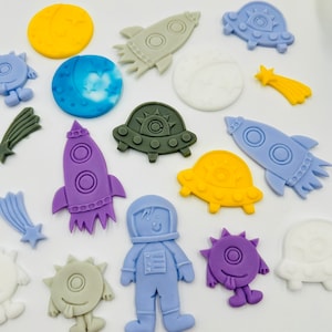 60 pezzi di saponette per feste a tema astronauta, bomboniere per compleanni spaziali per neonati maschi, bomboniere per baby shower a tema galassia/pianeta/spazio per ospiti di feste nell'universo