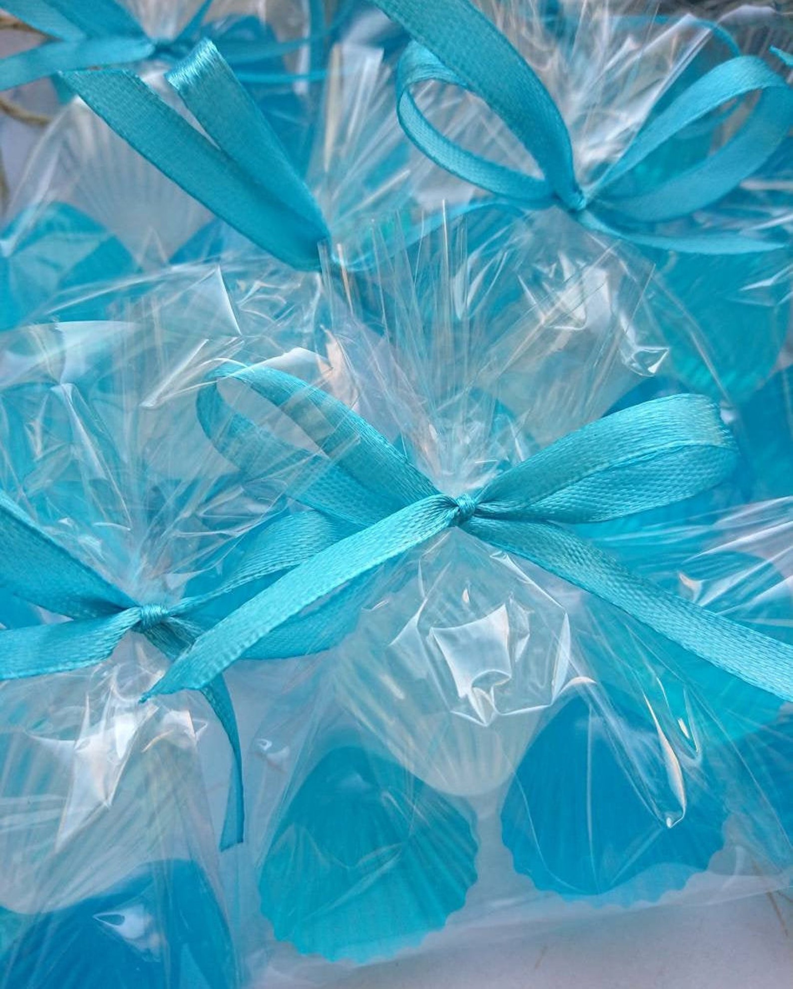 Shell Favour 25sets Sea Shell Soap, Blue Beach Wedding Favors, Sea Shells Favor ...