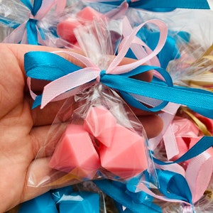 30 szt./10 zestawów mydła w kształcie diamentu, mini mydła z klejnotami, luksusowe upominki na wieczór panieński, białe upominki na mydło ślubne, małe ręcznie robione kryształowe kostki mydła