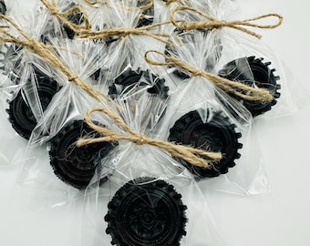 20 piezas de jabón con ruedas para recuerdo de cumpleaños de coche de carreras para niño, obsequios para baby shower, fiesta temática de transporte, jabón para vehículo, primer recuerdo
