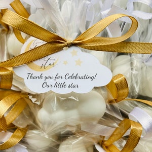 40 pezzi di saponette a forma di nuvola per baby shower, souvenir per baby shower Boho, bomboniere per gli ospiti del battesimo, bomboniere a forma di nuvola per regali di battesimo