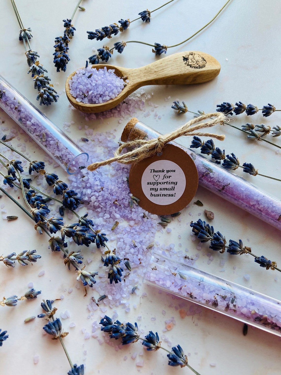 50pcs Lavender Bath Salt Test Tubes Bath Soak Tea Favors Etsy