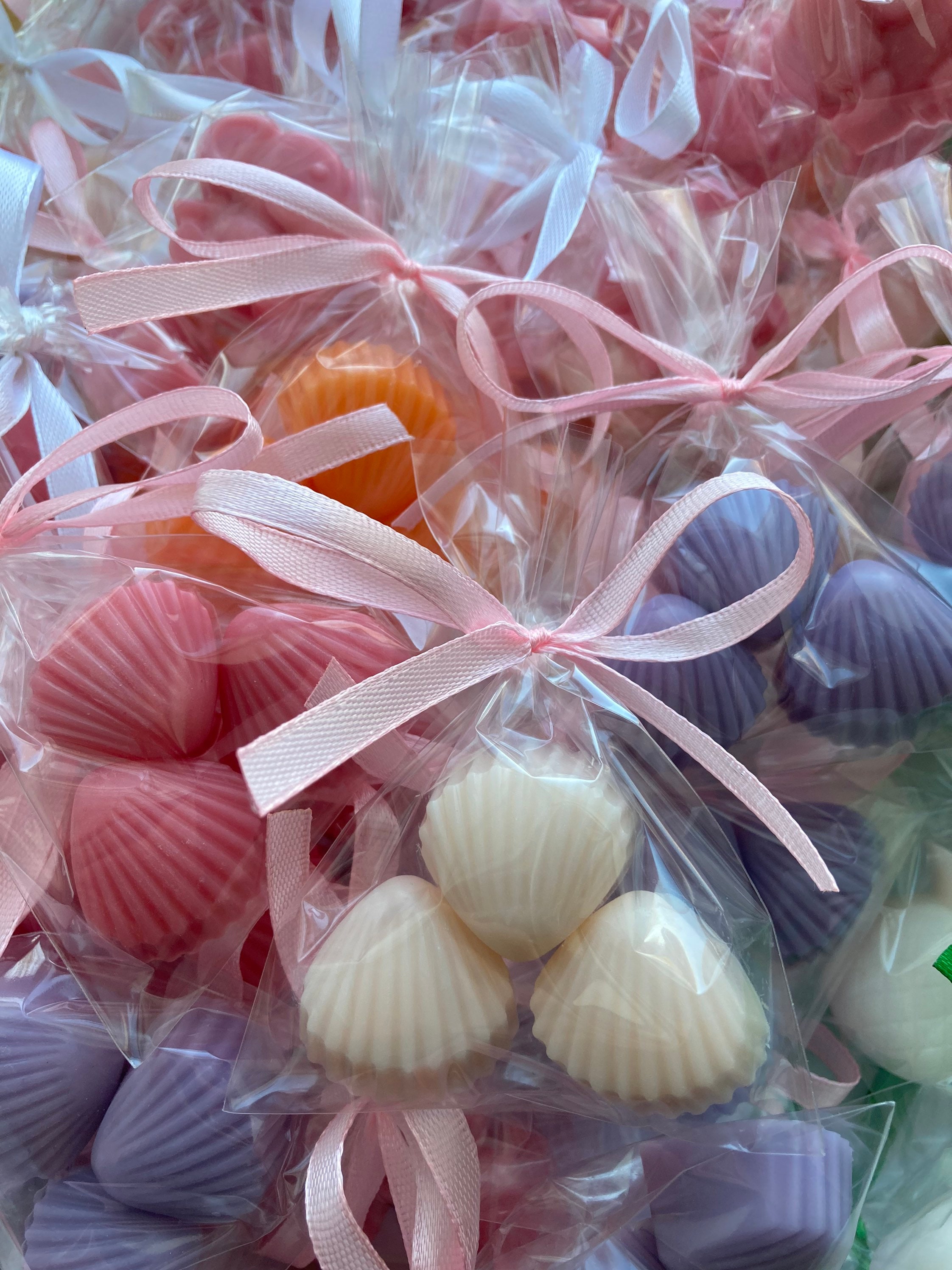 30pcs/10sets lilac sea shell soap Ocean wedding favors | Etsy