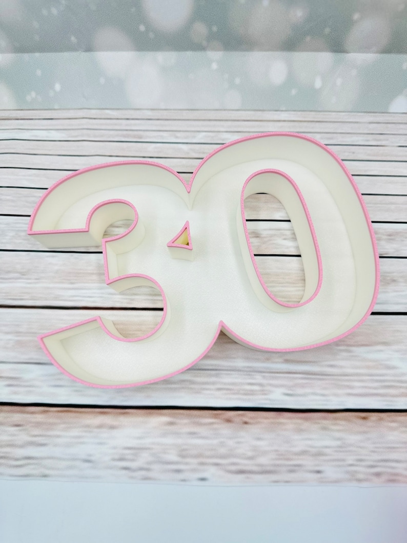 Fillable Jointed 6,5'' Birthday Numbers Tray Empty Charcuterie Table ...