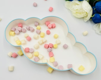 Fillable cloud shape tray Baby boy shower decorations On Cloud nine themed party decors Empty cloud tray box for charcuterie table decor