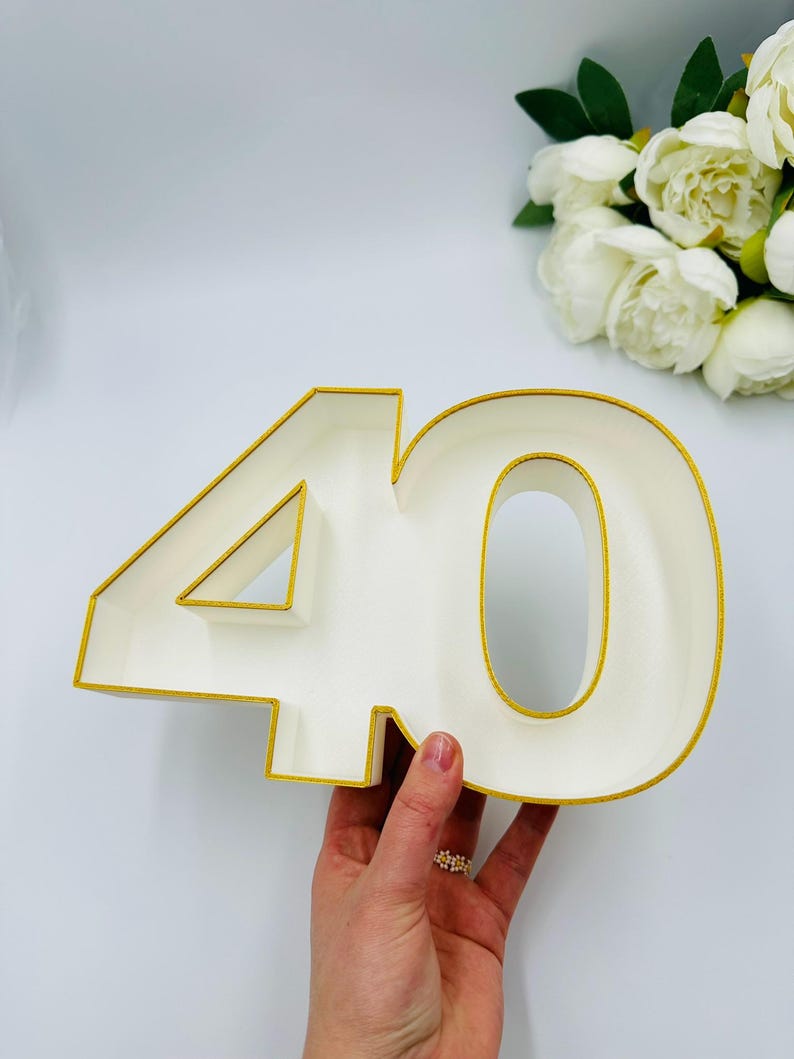 Fillable Jointed 6,5'' Birthday Numbers Tray Empty Charcuterie Table ...