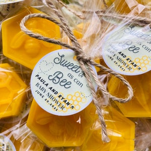 10pcs Meant to bee favors, Pair of honey soaps, Bee combs soap favors, Bee theme party favors, Country wedding guest favors, Beekeeper gifts image 6