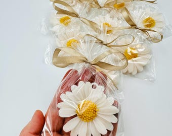 5 Sacchetti Per Feste A Forma Di Margherita, Bomboniere