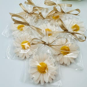 10 pezzi di sapone a forma di margherita, bomboniere floreali per baby shower, saponi a forma di gerbera, regali per invitati a matrimoni estivi, bomboniere a forma di fiore, regali per baby shower
