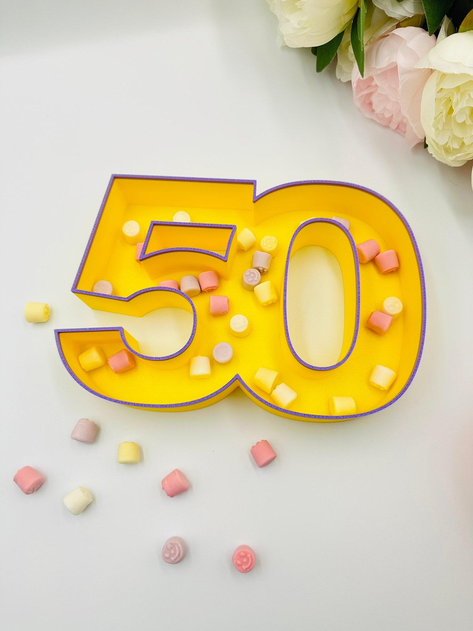 Fillable Jointed 6,5'' Birthday Numbers Tray Empty Charcuterie Table ...