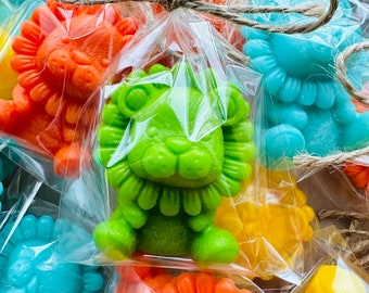 40pcs lion soap favors, Safari themed birthday party decorations, Wild one baby shower guest gifts, Savannah birthday party souvenirs