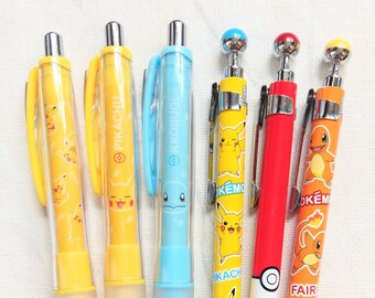 Pikachu mechanical pencil, pokemon pencil, kkobugi pencil, fairi pencil, pokemon stationery, pikachu stationery, kkobugi stationery