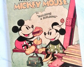 Vintage Micky Maus Notizblock, Notizblock, Notizblock, Notizblock, Disney Notizblock, Vintage Disney, Mickymaus Briefpapier