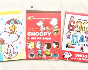 Snoopy-Notizblock, Snoopy-Notizblock, Snoopy-Schreibblock, Snoopy-Briefpapier, Erdnuss-Notizblock, Erdnuss-Notizblock, Erdnuss-Briefpapier