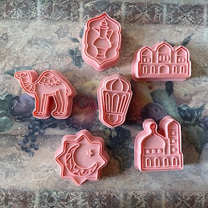 Ramadan Eid Islamic Cookie Cutters 6-Piece Set, individuals also available