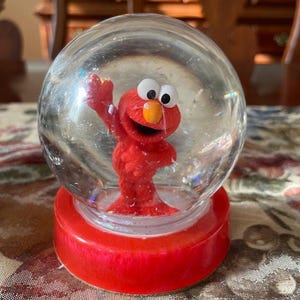 Elmo Abby Cadabby Grover Cookie Monster Oscar Sesame Street Muppet Snow Globe Birthday Children Holiday Gifts Ready to Ship