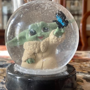Series 3 + 4 Baby Yoda, Grogu, the Child, Snow Globe Star Wars Mandalarion Birthday Children Holiday Gifts Stocking Stuffers Ready to Ship
