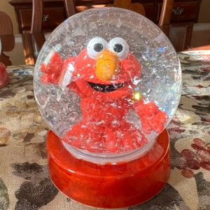 Elmo Abby Cadabby Grover Cookie Monster Oscar Sesame Street Muppet Snow Globe Birthday Children Holiday Gifts Ready to Ship