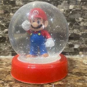 Super Mario Party Mushroom Kingdom Go-Cart Red Snow Globe Birthday Children Holiday Gifts Stocking Stuffers Ready to Ship