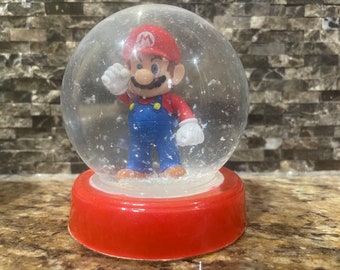 Super Mario Party Mushroom Kingdom Go-Cart Red Snow Globe Birthday Children Holiday Gifts Stocking Stuffers Ready to Ship
