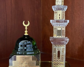 Masjid Al Nabawi Crystal Islamic Decor Muslim Ramadan Eid Table Top Gifts