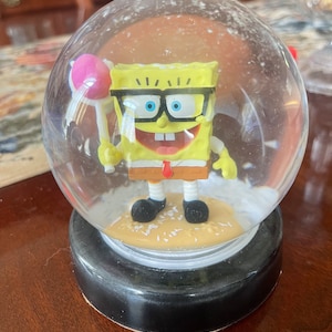 Spongebob Squarepants Patrick Krusty Krab Collectible Snow Globe Birthday Children Holiday Gifts Stocking Stuffers Ready to Ship