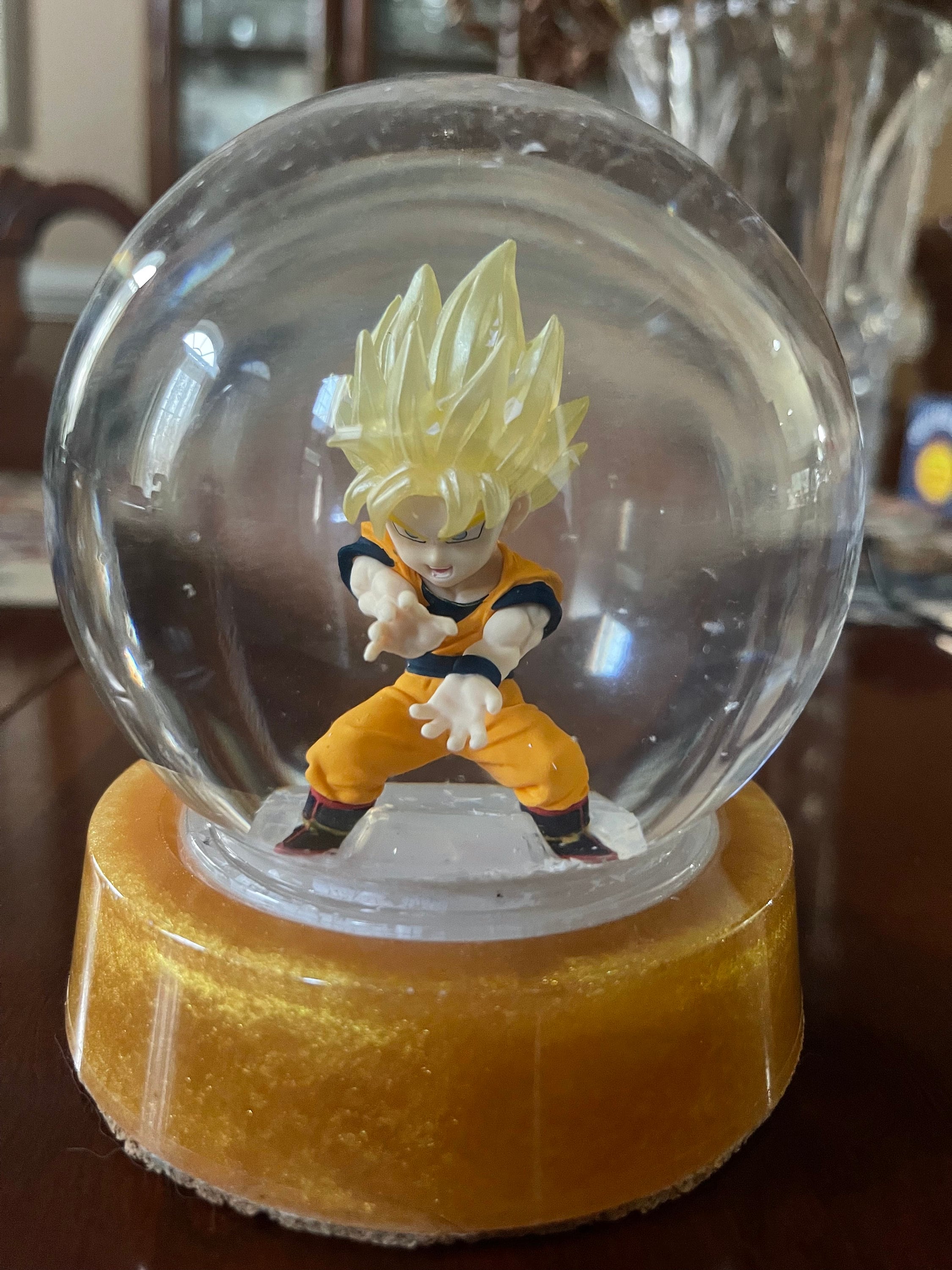 Super Saiyan Goku Dragon Ball Z Anime Snow Globe Birthday Children Holiday  Gifts Ready to Ship 