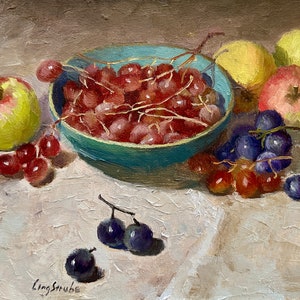 Still Life with Grapes and Apples