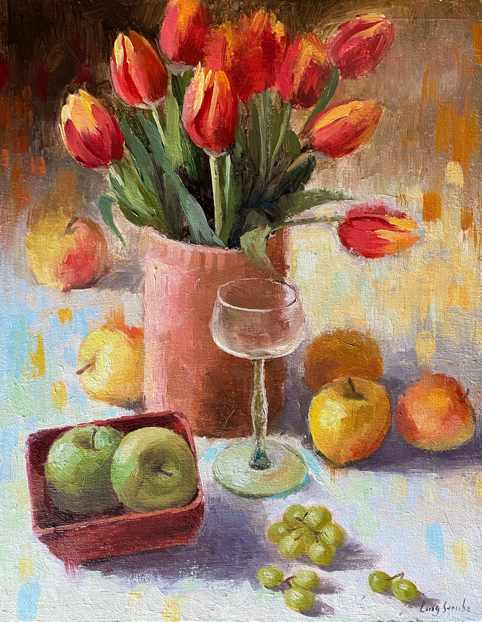 Tulip Still Life Original Impressionistic Oil Painting 16x12 Etsy Tulip Still Life Original Impressionistic Oil Painting 16x12 Etsy