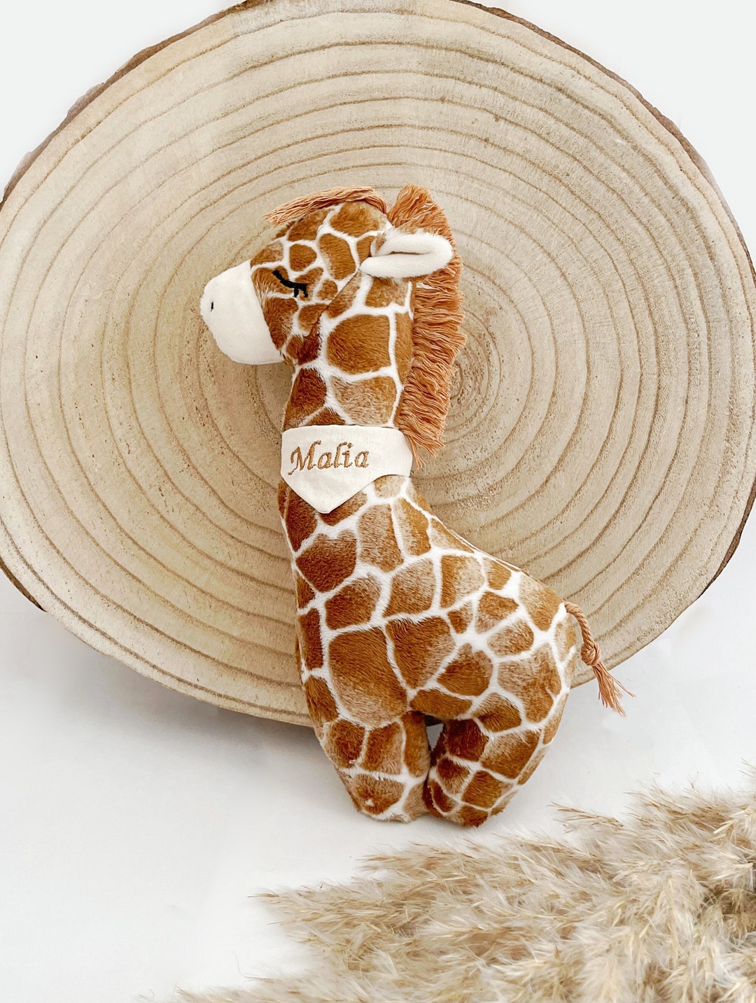 Stuffed Animal, Baby Toy, Giraffe, Plush, With Name Etsy