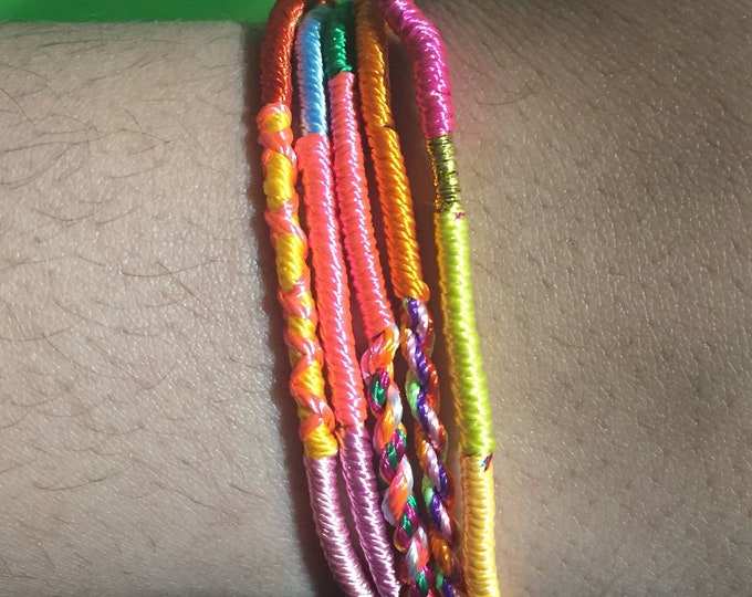 String Bracelets, Friendship Bracelets, Woven Bracelets, String Bracelets, Kid Bracelets, Party Favors, Party Gifts (Pick your Style)