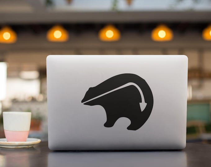 Zuni Bear Vinyl Decal | Lightning Bolt & Arrow Symbol | Protection/Strength | Car, Laptop, Window Sticker
