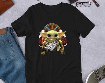 Camiseta de bebé indígena Grogu: Star Warrior de inspiración nativa