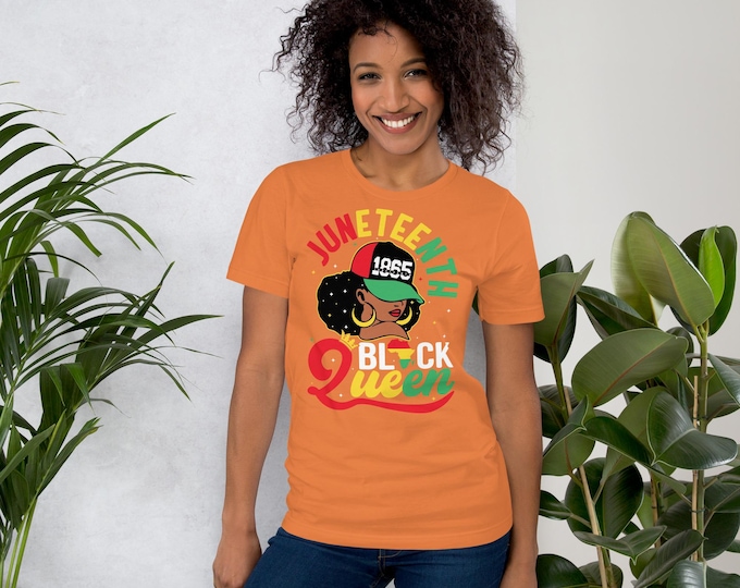 Juneteenth Black Queen T-Shirt – Celebrate Freedom & Power