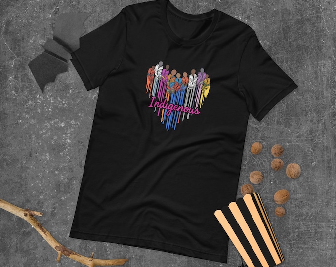 Indigenous Pride Shirt – Braided Hair Transforming into Feathers | Native American Heritage Tee