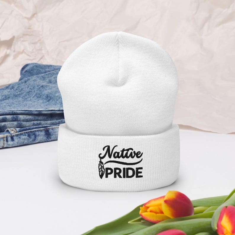 NATIVE PRIDE Cuffed Beanie – Stay Warm, Stay Proud! image 2