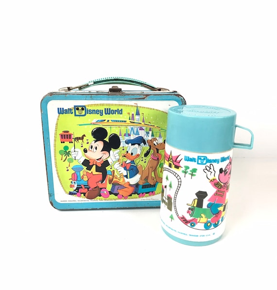 Vintage Walt Disney World Country Bear Lunchbox mit Thermoskanne Mickey  Mouse & Friends Aladdin Industries Metall Lunchbox Lunch bag - .de