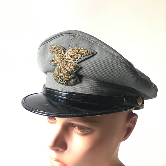 Rare Vintage Italian Police Cap Hat 