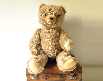 Large Vintage Growling Mohair Teddy Bear  - Plush Toy