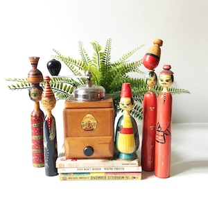 Vintage 1950s Mocca Coffee Grinder - Made in France - Moulin a Cafe - Pepper Grinder