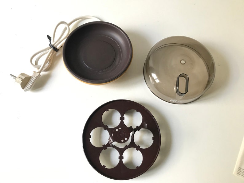 Vintage Unused Electric Egg Boiler Set Egg Cooker ABC Etsy