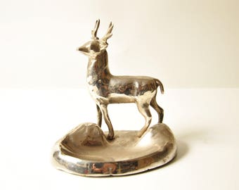 Vintage Metall Hirsch Aschenbecher - Weihnachtsgeschenk - Weihnachtsdekoration